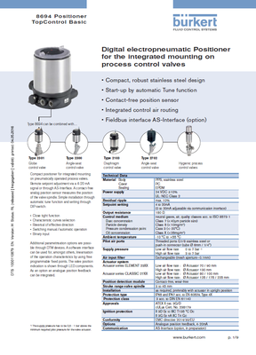Bürkert 00227422 调节阀产品报价及技术咨询指南