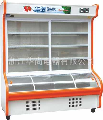 高品质双机展示立式点菜柜